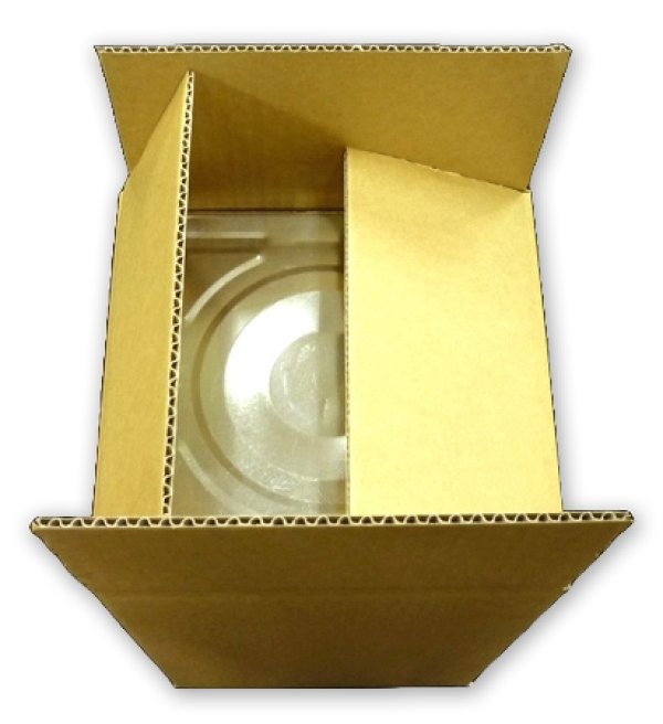 画像4: 一斗缶（18リットル缶）用ダンボール箱 249×249×353mm「1枚」