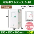 送料無料・花用ギフトケースE-10 エコノミータイプ 250×250×500mm／580 「40枚」