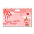 画像1: 送料無料・チャック付小判抜袋(迎春) L 310×70×150(200)mm「50枚・200枚」 (1)