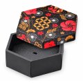 送料無料・ギフト箱（和菓子用）六角BOX 優美 180×156×65(47)mm「50枚」