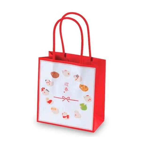 画像1: 送料無料・ミニバッグ 迎春 120×60×130mm「200枚」