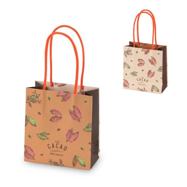 画像1: 送料無料・手提袋（洋菓子用）ミニバッグ CACAO 120×60×130mm「200枚」