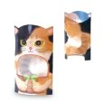 画像1: 送料無料・ガオークリアBOX ねこ 三毛 90×40×105mm「100枚」 (1)
