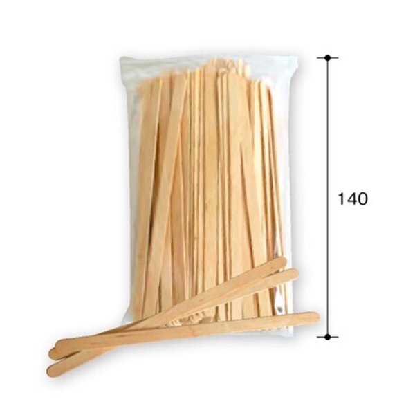 画像1: 送料無料・木製マドラー 14cm（200P）140mm「10,000本」