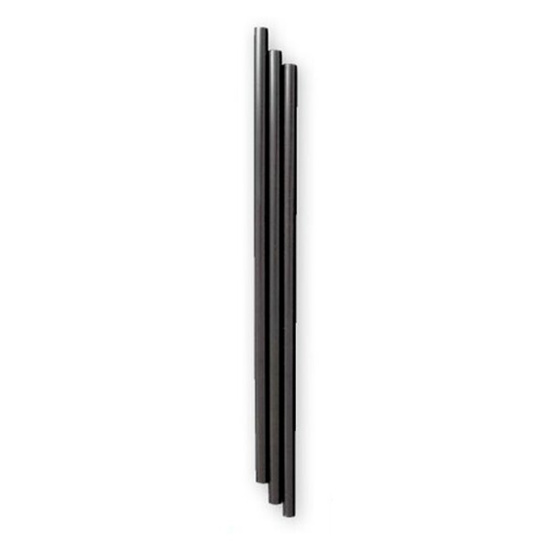 画像1: 送料無料・ストロー ストレート ハダカ 黒 500P  6φ×210mm「10,000本」