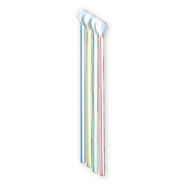 画像1: 送料無料・ストロー スプーン ハダカ アソート 500P 6φ×210mm「10,000本」
