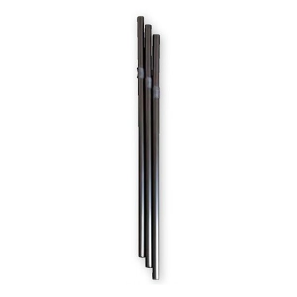 画像1: 送料無料・ストロー フレックス ハダカ 黒 500P 6φ×210mm「10,000本」
