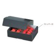 画像2: 送料無料・イチゴ2P サービス箱 黒セット 232×170×75mm「200枚」 (2)