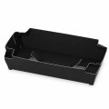 送料無料・（フルーツ用）黒トレー 脚付き 3P用 上 345×180×80　底 320×150mm「200枚」