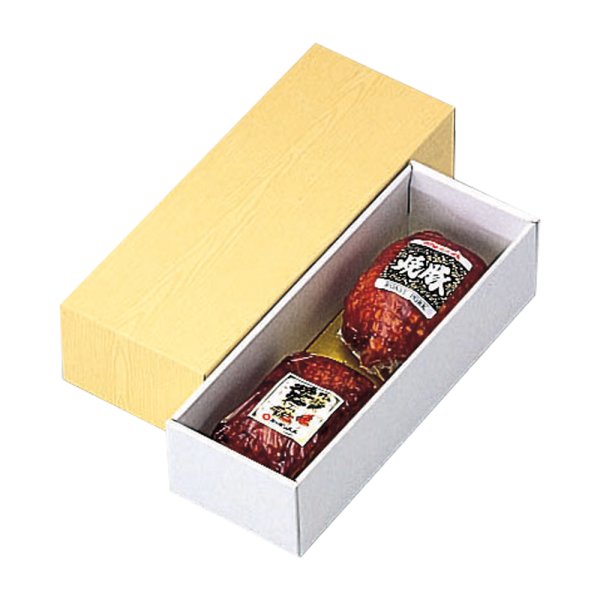 画像1: 送料無料・ギフト箱（精肉鮮魚用）焼豚贈答箱 98×286×68mm「50枚」