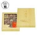 送料無料・ギフト箱（椎茸用）クリーム板目 深口 セロ有/無 200×290×45mmほか「50枚」