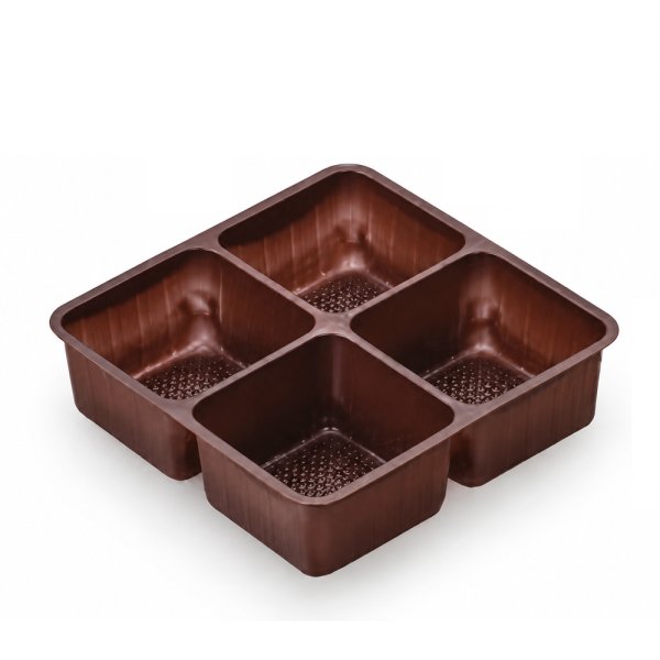 画像1: 送料無料・スクエア缶 専用4マストレー 120×120×32mm「60枚」