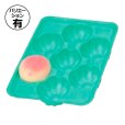画像1: 送料無料・トレー（フルーツ用）PSPトレー 3kg用グリーン 外寸358×263mm 6穴~14穴「200枚」 (1)