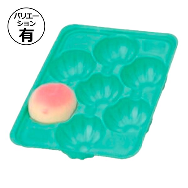 画像1: 送料無料・トレー（フルーツ用）PSPトレー 3kg用グリーン 外寸358×263mm 6穴~14穴「200枚」
