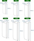 画像5: 送料無料・袋（コーヒー用）アルミガゼット袋 バルブ有/無 100g~1,000g用 80×50×170mmほか 全34種「100~1,000枚」 (5)