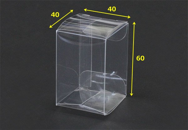 画像3: 送料無料・ギフト箱 クリアケース正方 40×40×60mm「100枚・500枚」