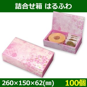 送料無料・菓子用ギフト箱 詰合せ箱 はるふわ 260×150×62(mm) 「100個」