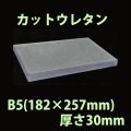 送料無料・ウレタン B5サイズ　30mm 182×257×30mm 「20枚」