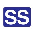 送料無料・販促シール「SS」40x29mm「1冊500枚」