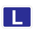 送料無料・販促シール「L」40x29mm「1冊500枚」