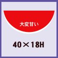 送料無料・販促シール「すいか　大変甘い」40x18mm「1冊1,000枚」