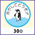 送料無料・販促シール「冷やしてどうぞ！！」30x30mm「1冊1,000枚」