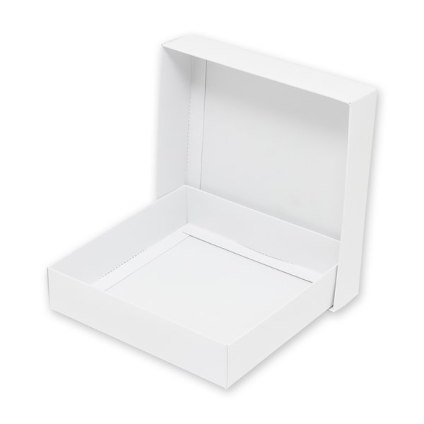 画像3: 送料無料・白無地箱（カード紙材質）180×180×40mm 「10枚から」