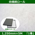 送料無料・合繊綿 ロール1,250mm×5M「1巻」大容量クッション材