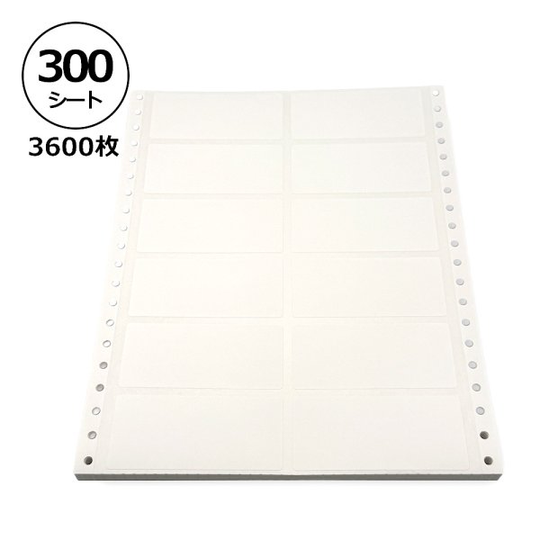 画像1: レターパック送料無料・白無地ラベルシール「300シート3,600枚」