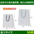 送料無料・手提袋 石からできた紙手提 190×110×250 / 225×80×320mm 「50枚・250枚・500枚」全2サイズ