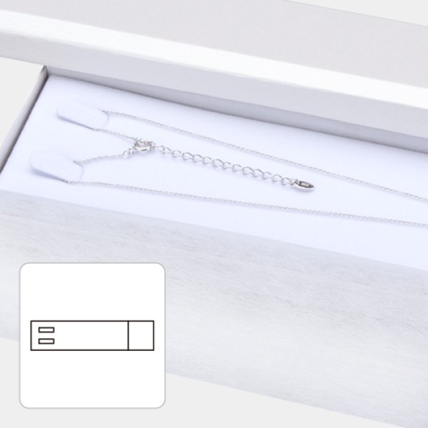 画像5: 送料無料・アクセサリー用ギフト箱 PC-501シリーズ(5) 外寸:205×61×27mm ネックレス用「12個」全7色
