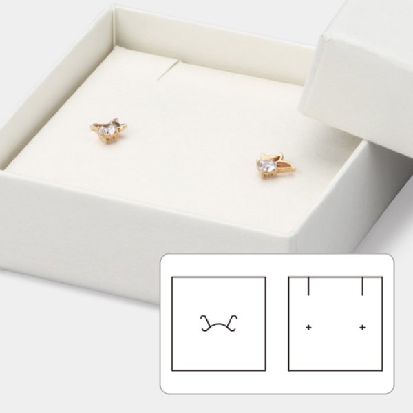 画像8: 送料無料・アクセサリー用ギフト箱 PEシリーズ(5) 外寸:61×61×20mm「20箱」リング、ピアス、ネックレス用