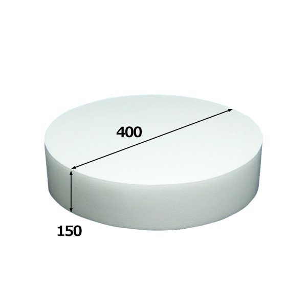 画像1: 円柱発泡スチロール 400φ×150mm「1個」