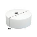 円柱発泡スチロール 400φ×200mm「1個」
