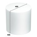 円柱発泡スチロール 400φ×400mm「1個」