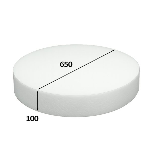 画像1: 円柱発泡スチロール650φ×100mm「1個」