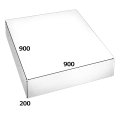 送料無料・発泡スチロール900×900×200mm「1枚」