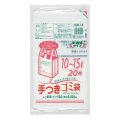 送料無料・手付きポリ袋「容量表示入タイプ・白半透明」450(300+150)×550mm 厚み0.020mm「600枚」