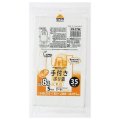 送料無料・手付きポリ袋「コンパクトタイプ・乳白」340(210+130)×460mm 厚み0.015mm「2,100枚」