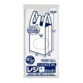 送料無料・レジ袋「ベロ付き・乳白」240(150+90)×310mm 厚み0.011mm「8,000枚」