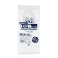 送料無料・レジ袋「省資源・乳白」240(150+90)×310mm 厚み0.011mm「8,000枚」