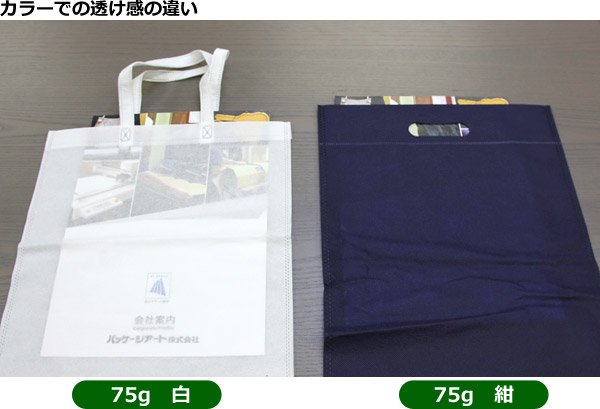 画像5: 送料無料・不織布製トートバッグ(底台紙付・厚み75g)シンプルトート A4縦・W270×H345×G60mm「200枚・1000枚・2000枚」全13色