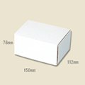 送料無料・組立式 白ダンボール箱 112×150×78mm 「10枚から」