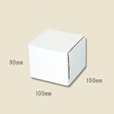 画像1: 送料無料・組立式 白ダンボール箱 100×100×90mm 「10枚から」 (1)