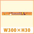 送料無料・販促シール「HAPPY HALLOWEEN （帯 大サイズ）」 銀ホイルツヤ使用 W300×H30（mm） 「1冊100枚（1シート5枚）」