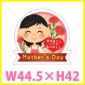 送料無料・母の日シール 「Mother's Day」　Ｗ45×Ｈ42mm「1冊300枚（1シート10枚）」