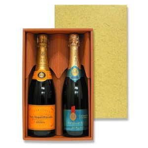 画像1: 送料無料・シャンパン2本用箱「50箱」　適応瓶：約90φ×320Hまで