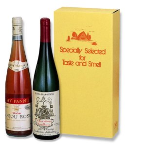 画像1: 送料無料・ワイン2本箱 「100箱」E段　適応瓶：約80φ×340Hまで