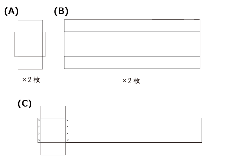 大型ダンボール4ピース