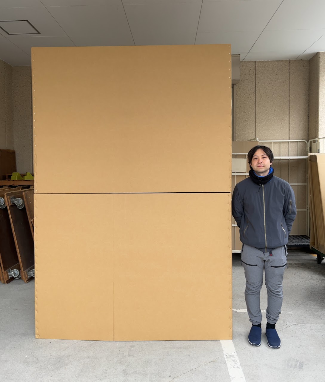 大型美術品用ダンボール箱（サイズ比較）